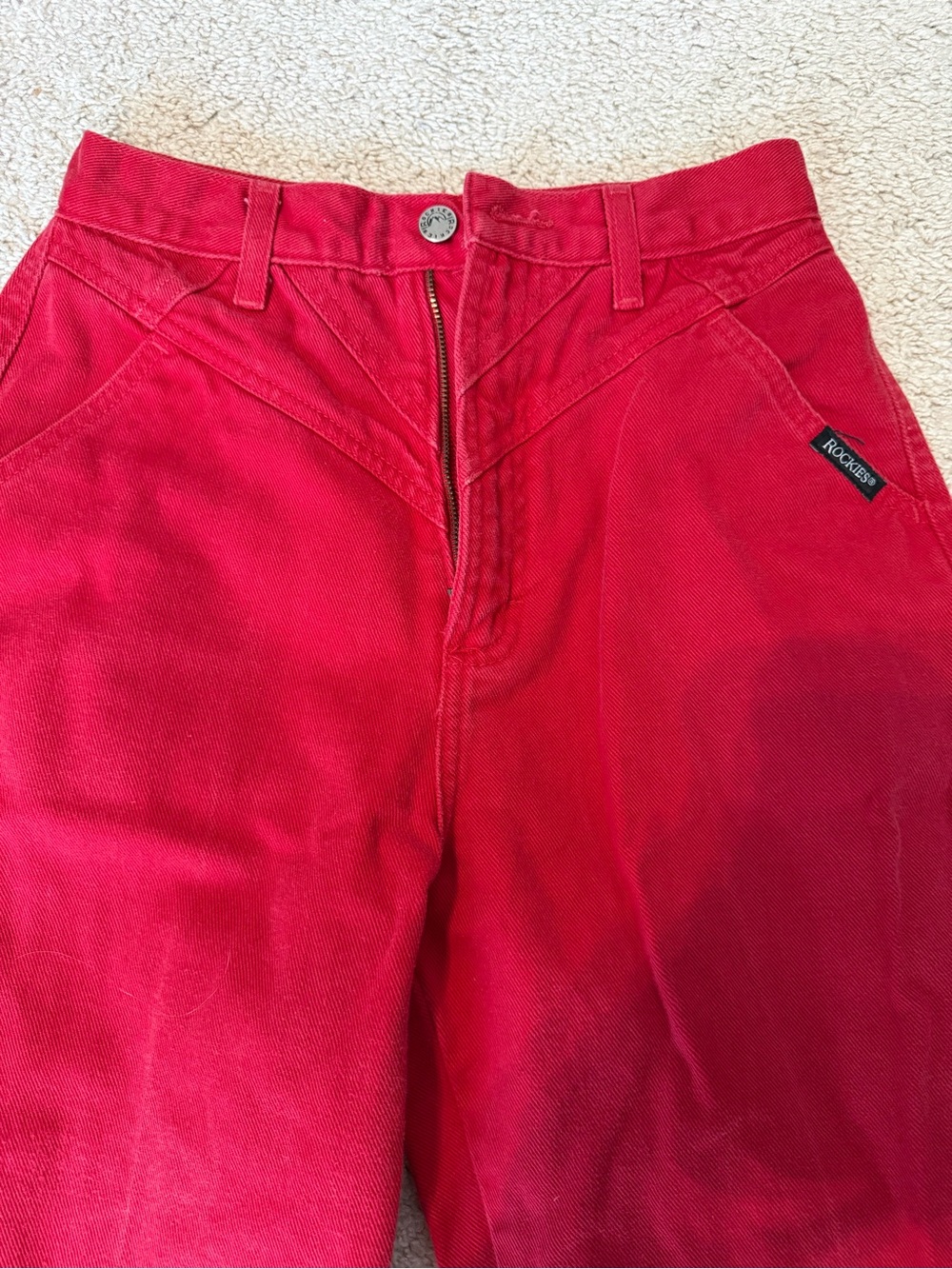 Rockies Vibrant Red High-Waist Pants